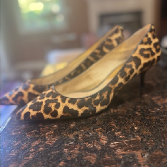 MICHAEL KORS LEOPARD PRINT CALF HAIR CLASSIC PUMPS! Size 10 - Picture 3 of 17